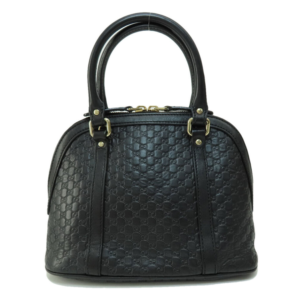 Gucci Microssima bag leather black Dome Black